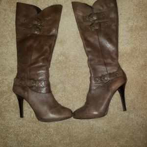 Brown knee high boots 9.5